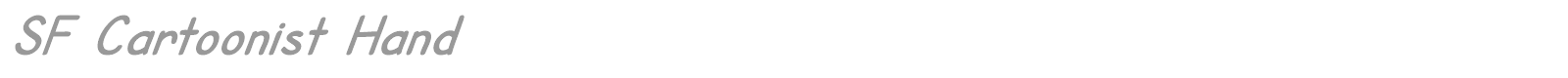 SF Cartoonist Hand font preview